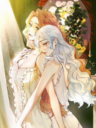 When the Villainess meets the Crazy Heroine - Shoujo Ai webtoon kapak
