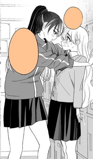 Nakimushi to Kokoa no Yuri - GL webtoon kapak
