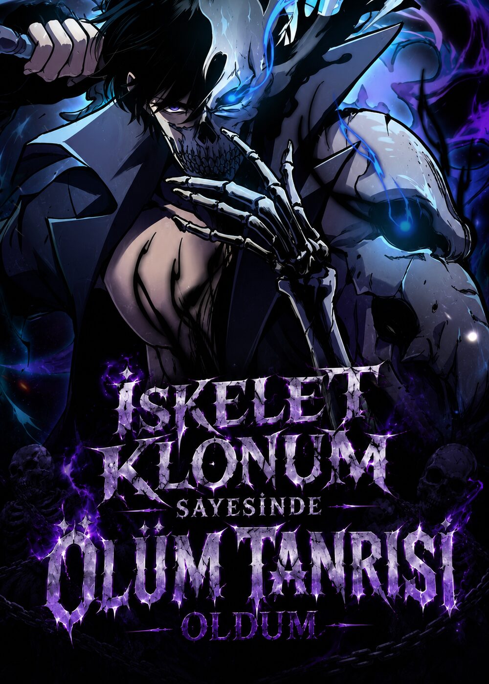İskelet Klonum Sayesinde Ölüm Tanrısı Oldum türkçe webtoon oku - kapak